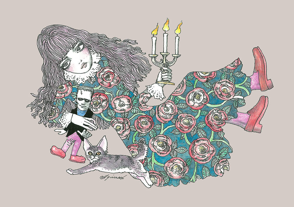 イラストレーター宇野亞喜良氏による描き下ろしオリジナルイラストレーション